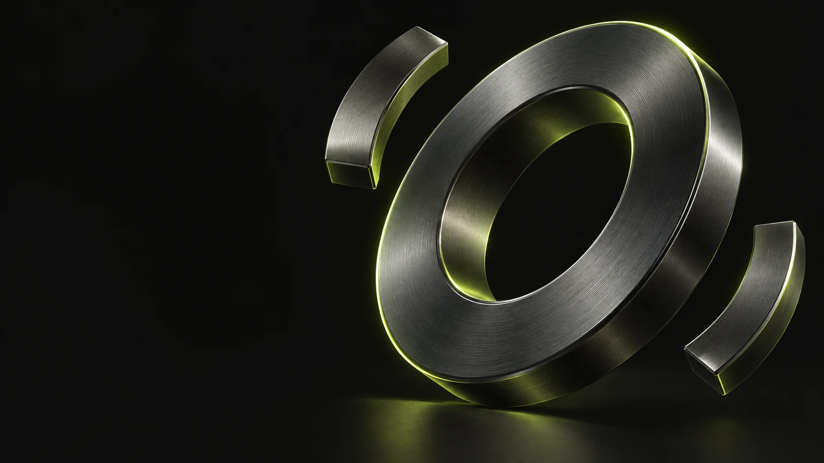 Conceptual rendering of a precision ring magnet and custom arc segments